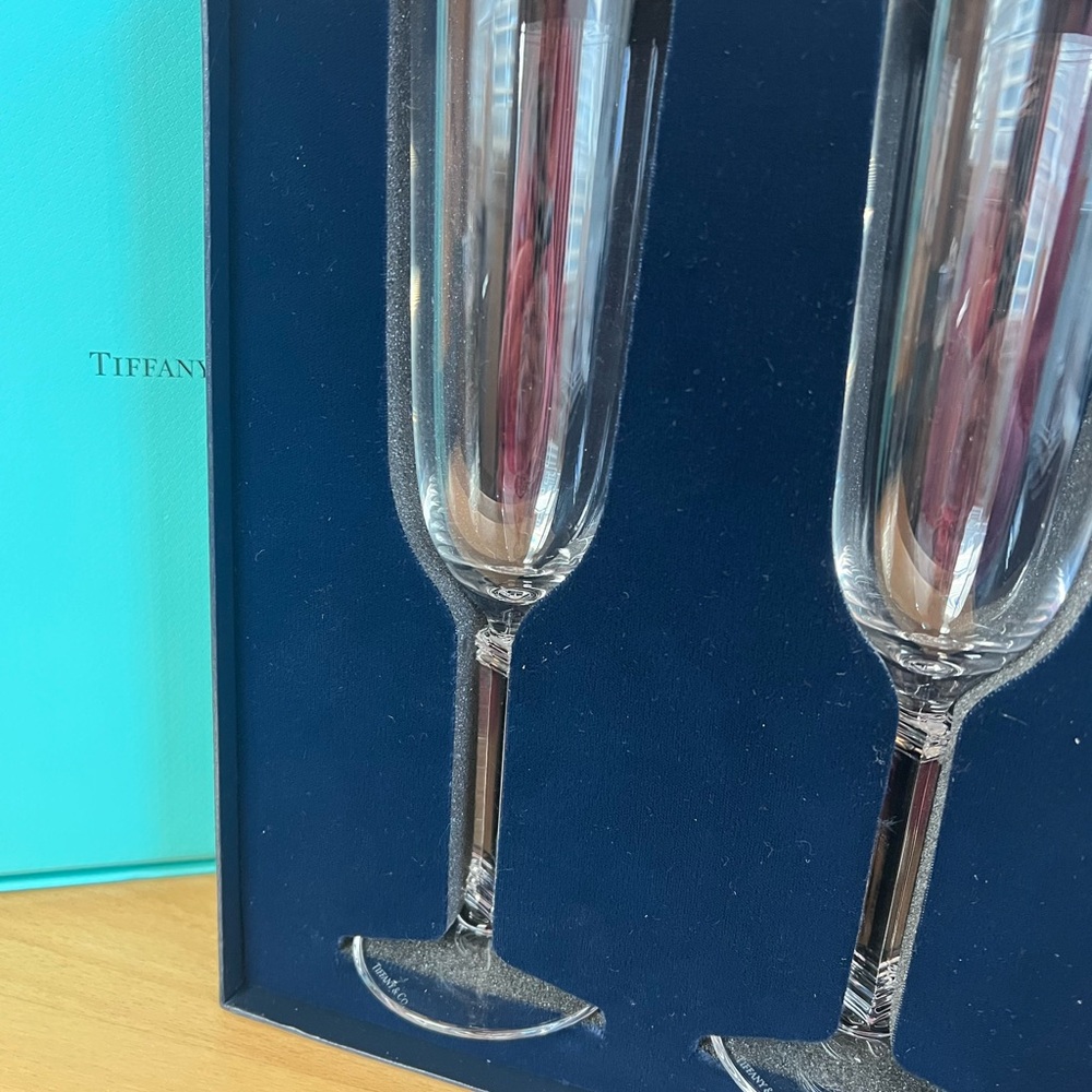 Tiffany & Co. Crystal Windham Champagne Flutes